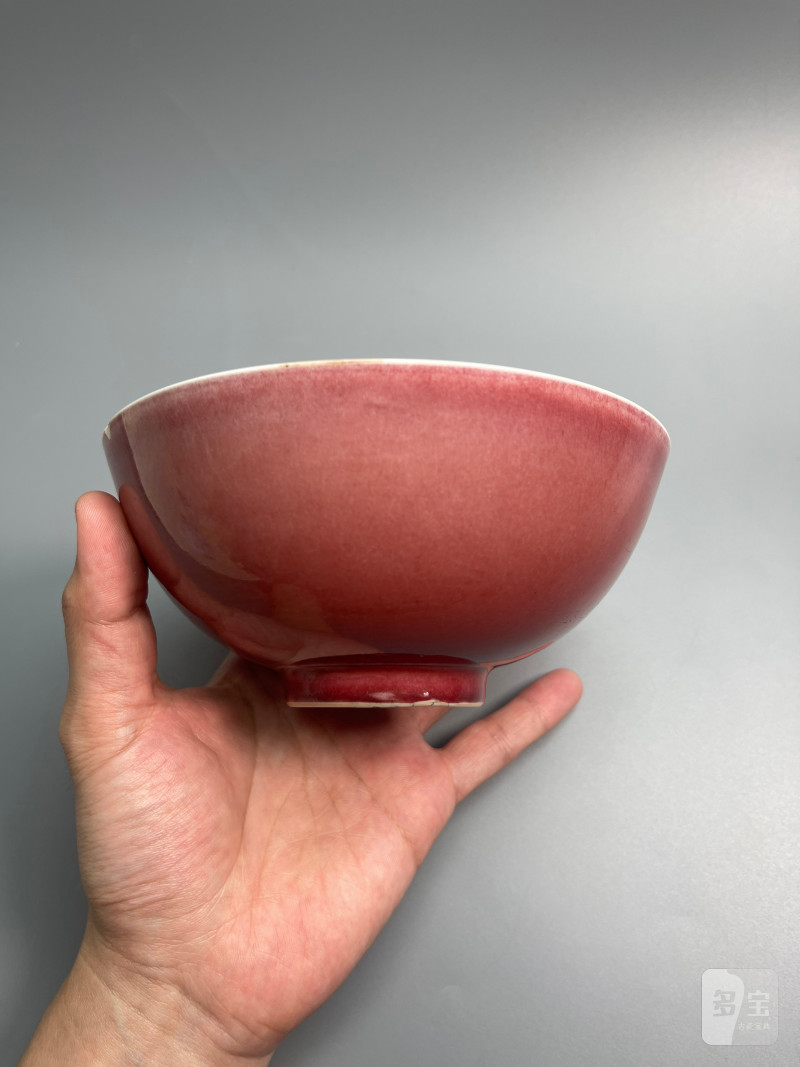 清雍正  祭红釉碗 - 图8